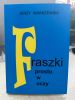 Książka pod tytułem Fraszki prosto w oczy Jerzego Warszewskiego.j