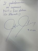 Zdjęcie przedstawiające wpis do książki