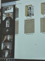 Zdjęcie przedstawiające slaj z rzutnika i ludzi