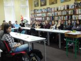 Warsztaty prowadzone przez bajarki Łowcy Słów dla uczniów klasy 2 ZSOiT