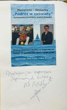 Zdjęcie przedstawia wpis do ksiegi pamiatkowej