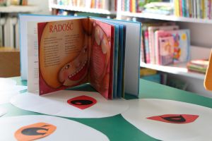 zdjęcie przedstawia książkę o emocjach