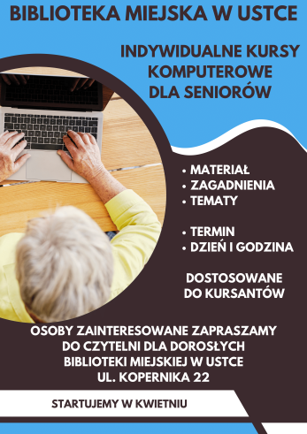 infografika dotycząca kursu komputerowego dla seniorów
