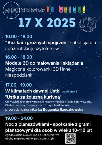 infografika odnosnie nocy bibliotek