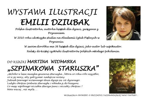 wystawa ilustracji Emilii Dziubak