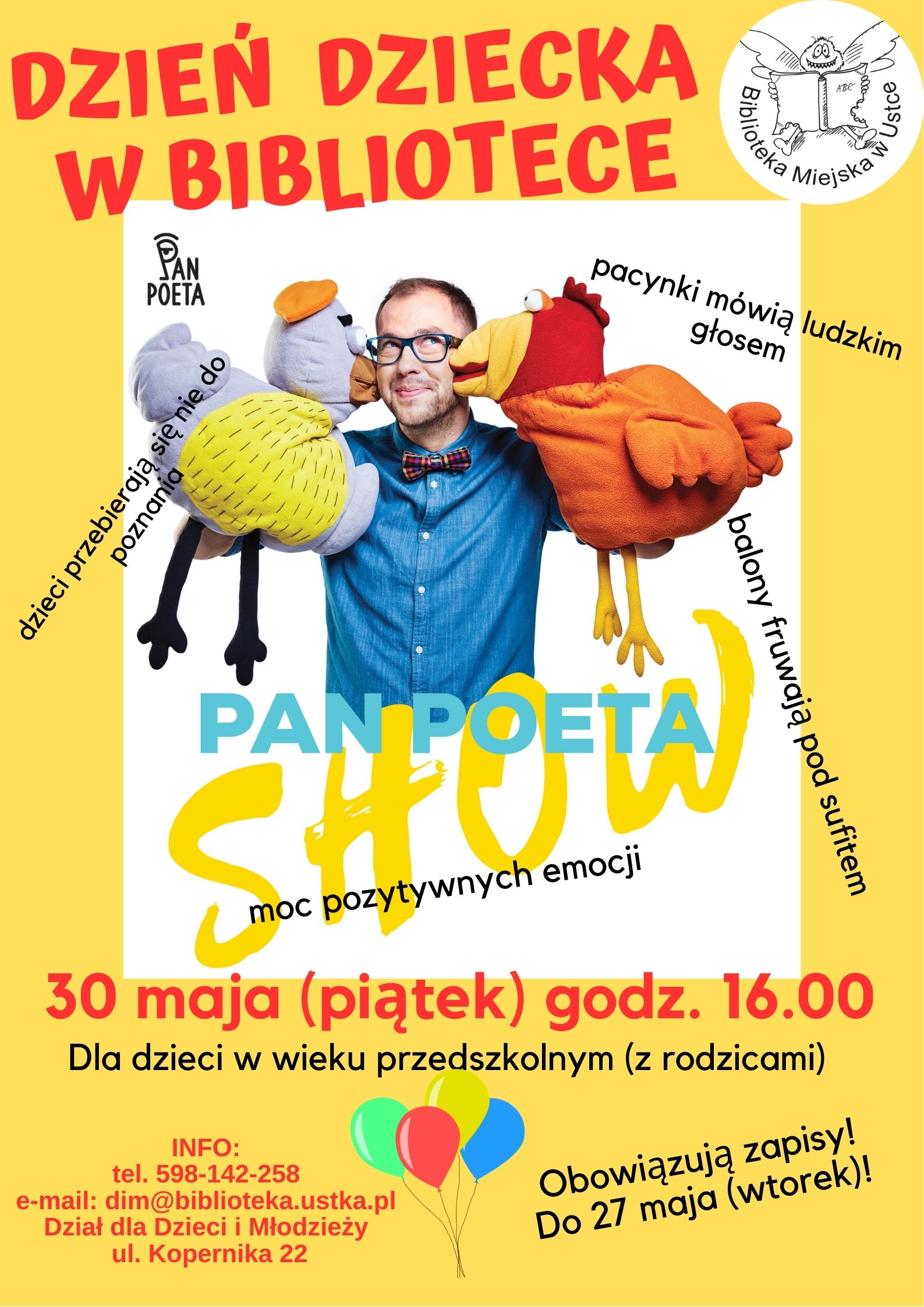 Infografika odnośnie Dnia Dziecka w Bibliotece