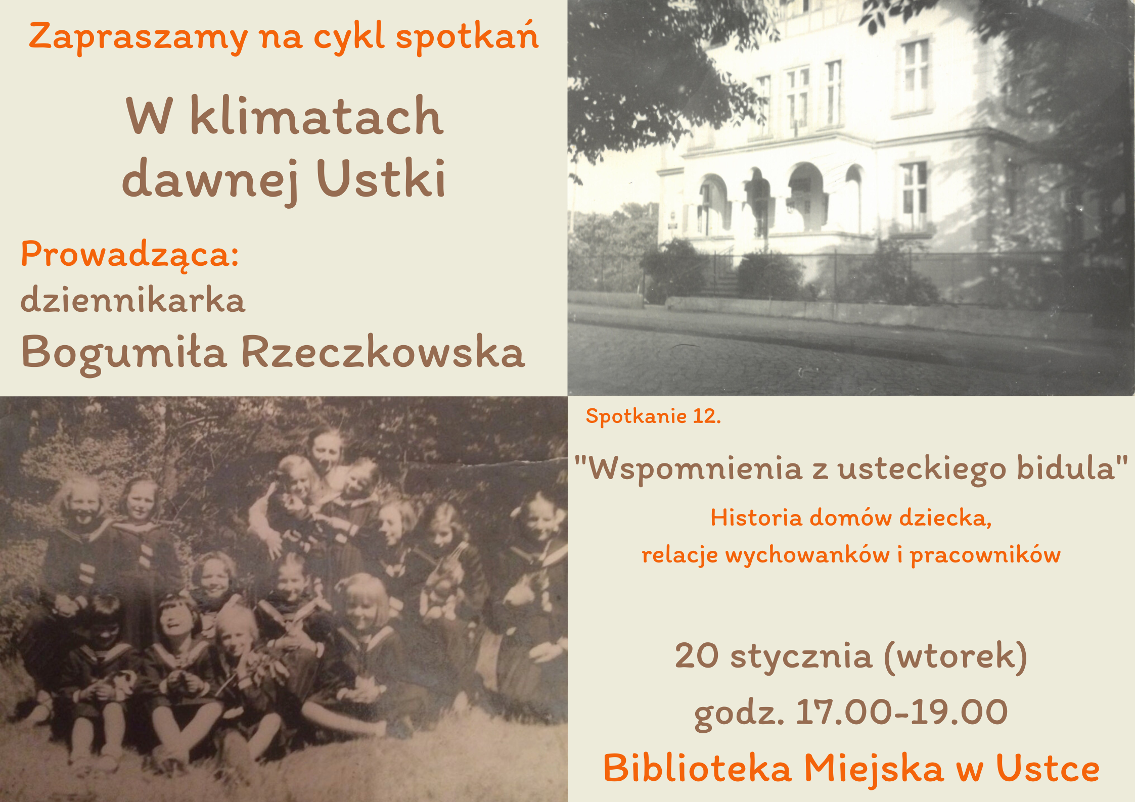 Infografika odnosnie styczniowego spotkania w klimatach dawnej Ustki