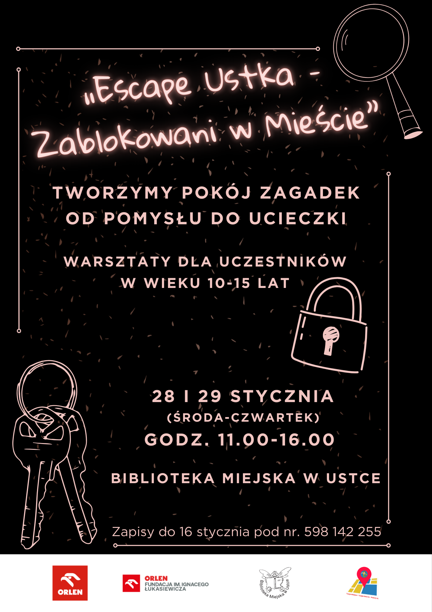 Infografika odnosnie zajec podczas ferii zimowych 2026